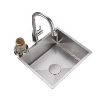 浪鲸吧台水槽单槽小尺寸茶水洗菜盆洗碗槽岛台阳台迷你水池压纹西厨水