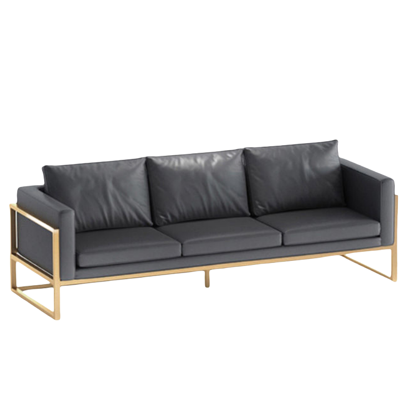 荺炬办公沙发三人位张