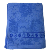 梦丽赛 提花蓝色毛巾被 180cm×220cm ±5(条)