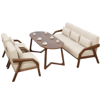 悦兴诚沙发组合三人+单人+单人+椭圆桌套