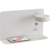 昇恒轩 单人床床头灯 白色大号 左右可选 壁灯可置物