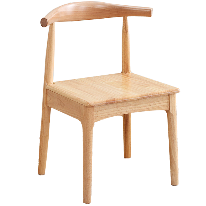 筑亮 牛角椅 原木色 把