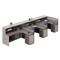 鑫龙都屏风工位三人套