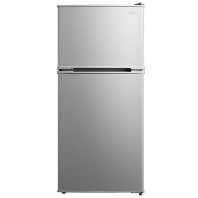 美的(Midea)冰箱双开门112升 租房神器 节能低音环保 双温区存储 小型迷你 家用电冰箱BCD-112CM灰色