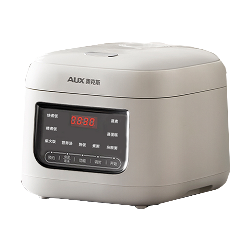 奥克斯(AUX)电饭煲家用3L多功能微压陶瓷柴火饭煲粥电饭锅蒸笼小型 陶瓷釉内胆炫彩前屏配蒸笼