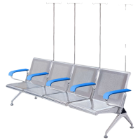 晋舰 点滴椅诊所卫生室连排吊针椅医院大厅候诊椅诊用输液椅四人位无垫