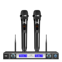 索爱(soaiy) SA-WK19 无线麦克风双话筒专业手持KTV唱歌演出舞台K歌会议通用家庭麦克风 一拖二