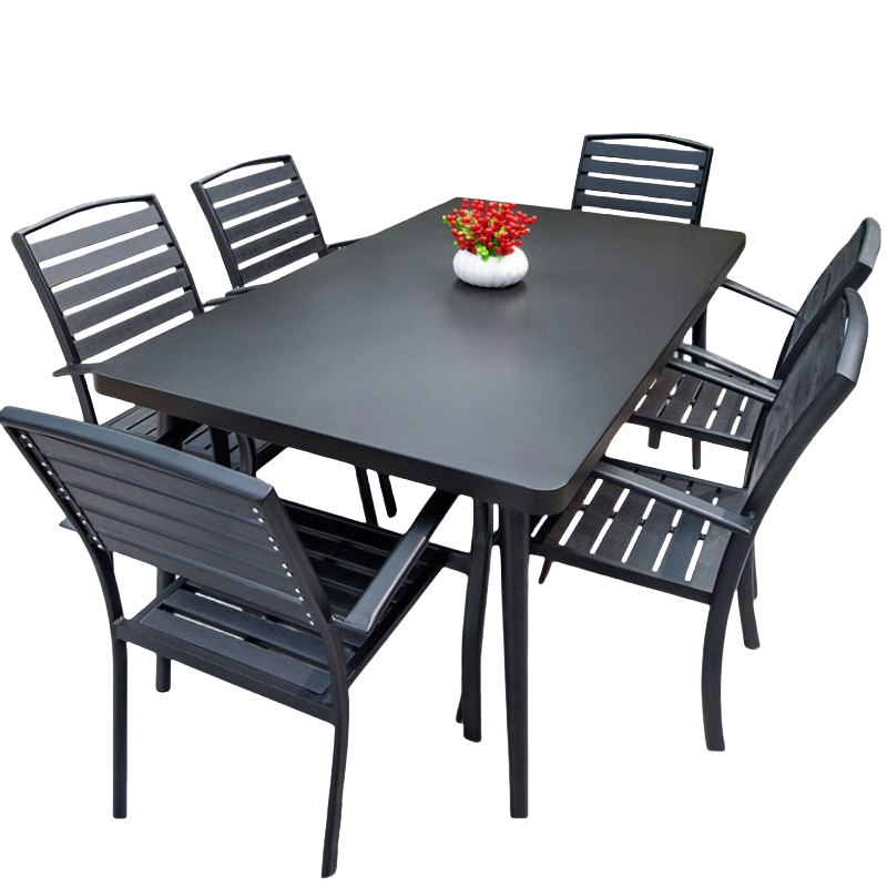 依韵珂户外桌椅190*90cm+6椅套