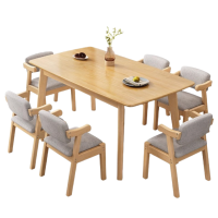 鑫龙都餐桌六椅1.6m套