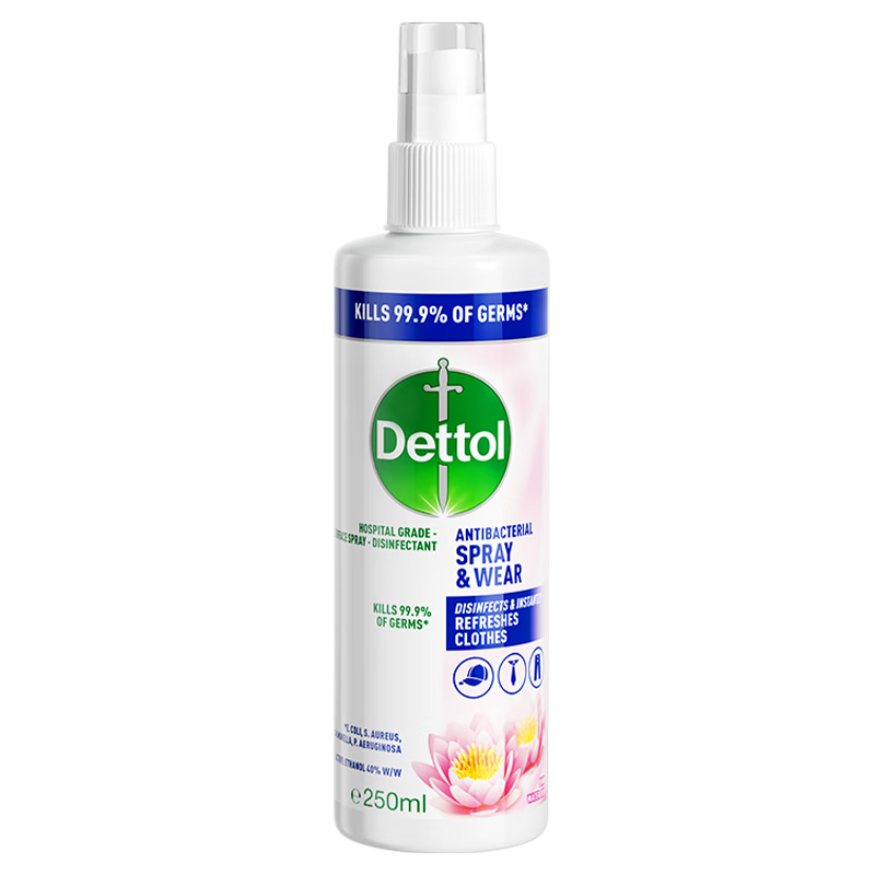 滴露衣物除菌液护理喷雾去味多效护理睡莲幽香250ml*1瓶