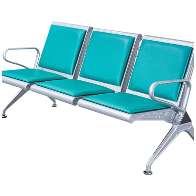 戴劲 钢制排椅机场椅加固加厚医院长椅候诊椅连排输液等候椅 A款三皮面