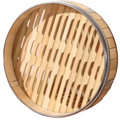 [疆不凡] 精编竹制圆蒸笼15cm个