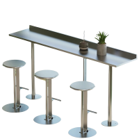 铭思达吧台桌不锈钢一桌三椅套