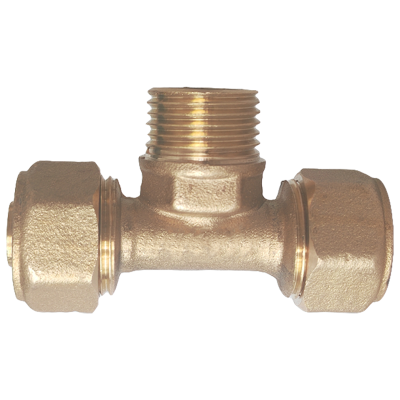 云型巨 铝塑管外丝三通 铝塑管水管接头太阳能暖气片配件 20*3/4(6分)个