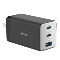 公牛(bull)GNV-AF1673卵石灰[67W/三口快充]氮化镓充电器适用苹果14PD插头TypeC手机多口充电头
