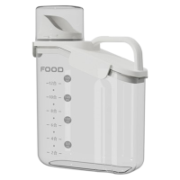 时光旧巷密封罐五谷杂粮厨房储物罐透明零食塑料罐粗粮谷物收纳罐