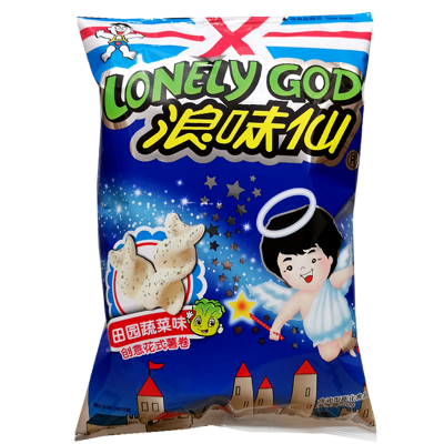 旺旺浪味仙田园蔬菜味创意花式薯卷马铃薯卷薯片休闲零食品袋装70g
