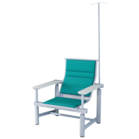 锦北 输液椅医院诊所点滴吊针排椅大厅加固加厚候诊椅 单人白板扶手绿