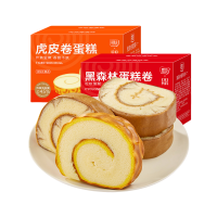 黑森林400g 5枚虎皮卷蛋糕卷面包整箱早餐糕点虎皮蛋糕瑞士卷小零食休闲食品小吃