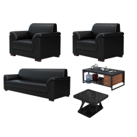 铭羽洋沙发茶几套装197cm(2单人位+三人位+功能茶几+短茶几)套