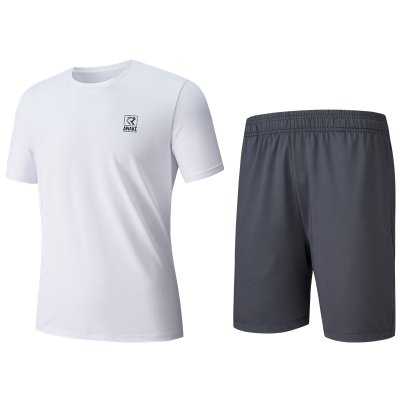 361°运动套装男夏季新款跑步T恤健身短裤两件套男子运动服潮