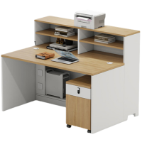 烁恒屏风办公桌1.2m含柜套