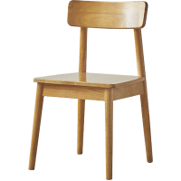 班龙实木椅子原木色靠背把