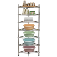 宜掌柜 不锈钢脸盆架 七层 个