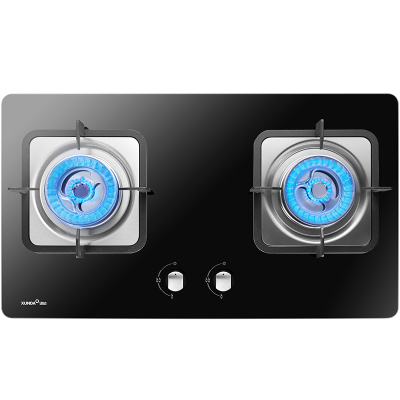 迅达QT2HA燃气灶煤气灶节能双灶家用钢化玻璃嵌入式液化气炉灶灶台灶具官方旗舰店(液化气)