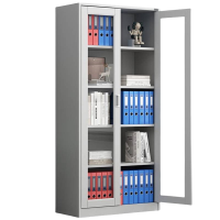 宜掌柜 玻璃门文件柜 通玻 台