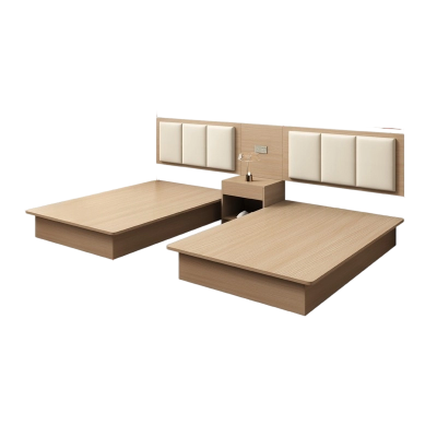 铭羽洋板式床1.35m(2床靠+2床箱+床头柜)套