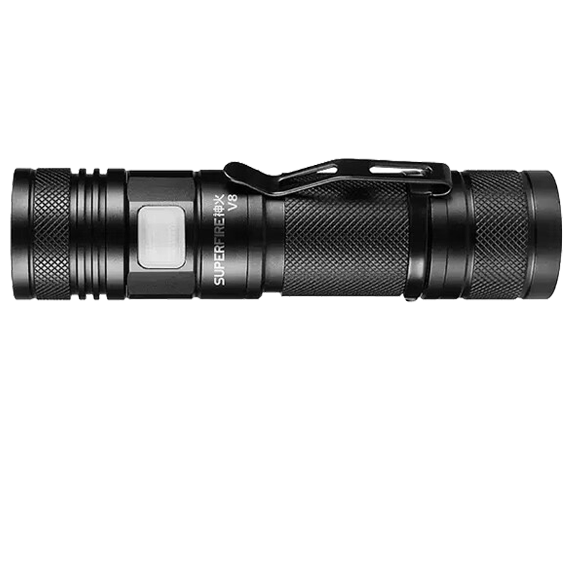 神火(SupFire)V8 强光手电筒USB直充 变焦户外骑行远射应急灯15W
