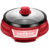 美的电火锅3.5L家用可分离多用途锅涮煎焖炖电煮锅NCS13018B