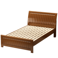筑亮 实木床 1.2m胡桃色 张