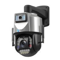 免流量720度无极旋转光学变焦监控器无线摄像头室外摄影头4G支持无电无网手机远程监控器预置位巡航人形追踪变焦室外防水