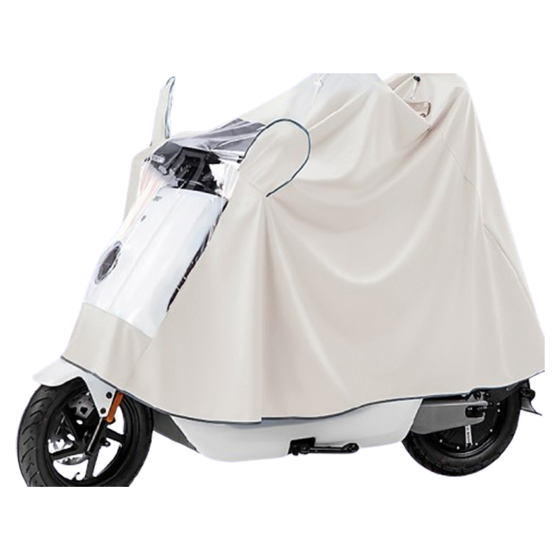 魅扣电动电瓶摩托车雨衣女款双人身长款亲子骑行母子雨披防雨罩