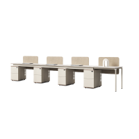 烁恒 屏风办公桌 5.6米4人位 套