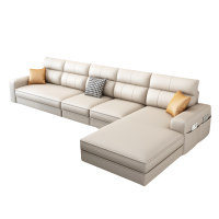 铭思达皮艺沙发五人位套