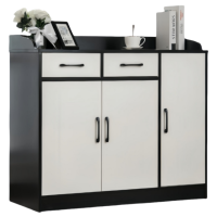 攸形茶水柜三门双抽100*40*90cm台