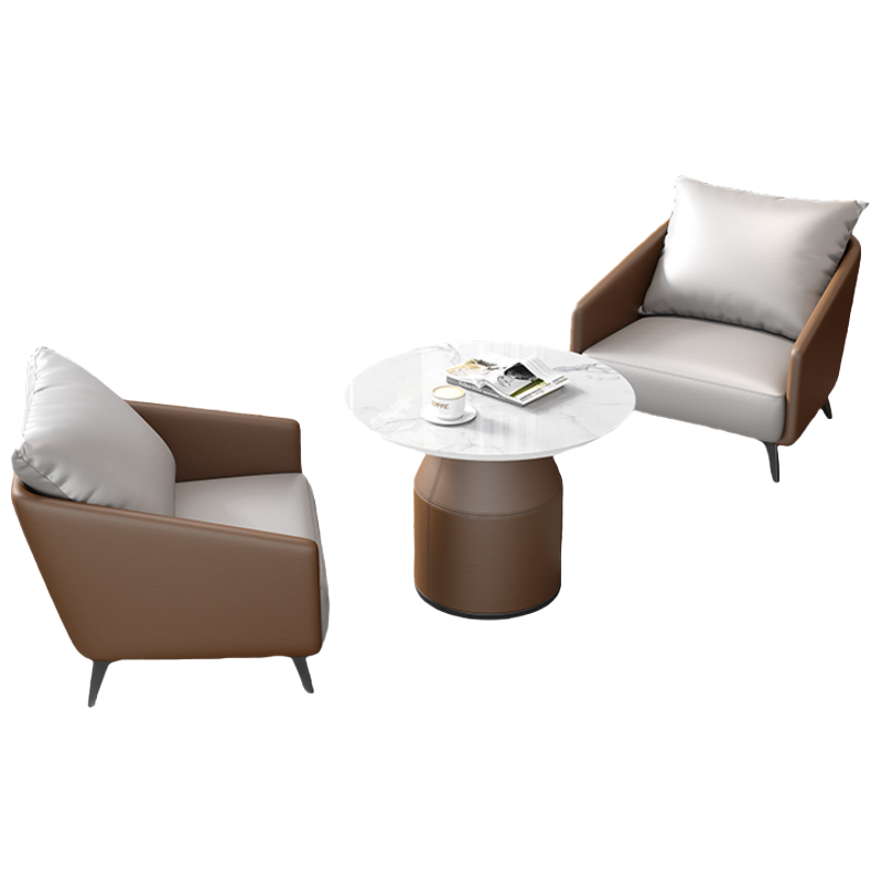 依韵珂商务沙发1+1+圆桌68*74*70cm套