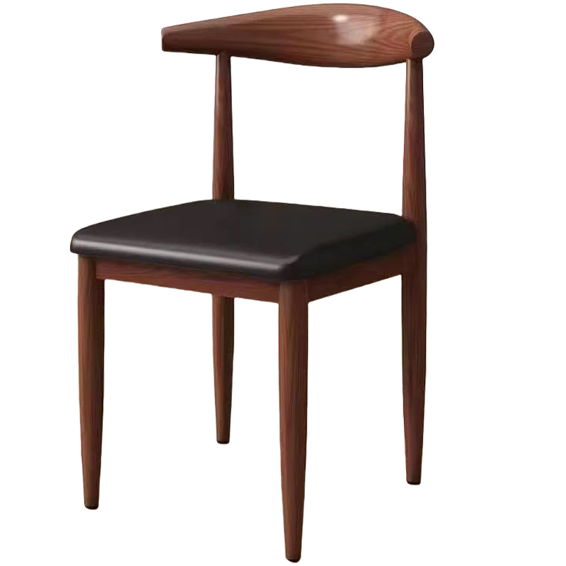 班龙牛角椅40*35*70cm胡桃色把