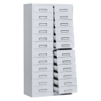 汇云星文件柜多斗抽屉式铁皮柜子带锁 24斗