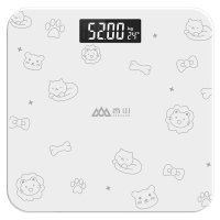 香山体重秤家用高精准度电子秤宿舍充电款减肥专用人体称7129