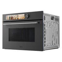 美的微蒸烤一体机嵌入式R6PRO 无边灵眸变频微蒸烤炸炖五合一 55L大容量家用[美的知味2.0]GR6 Pro