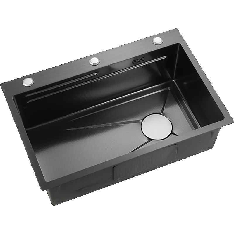 古达水槽大单槽蜂窝加厚SUS304不锈钢厨房洗菜盆碗池台上中下盆