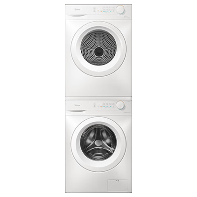 美的(Midea)洗烘套装10KG滚筒洗衣机+热泵烘干机 巴氏除菌除螨 MG100V11FPRO+MH100V11F补贴