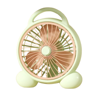 电风扇台式转页扇桌面办公室卧室某鸿运扇学生床上宿舍小风扇_桌面款-活力橙3叶清凉风3米延长定时线_其他