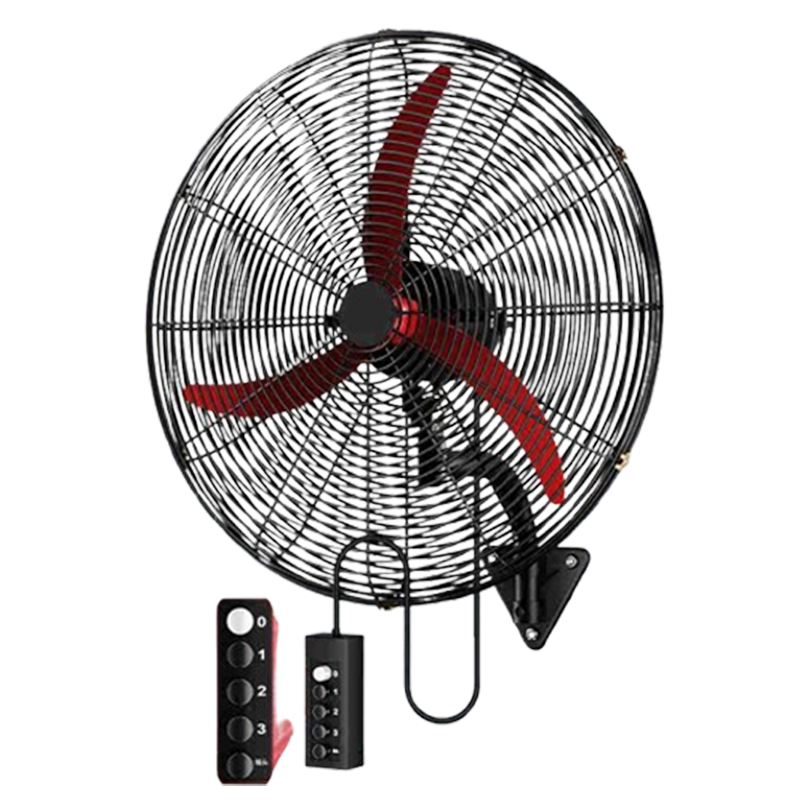 某大功率工业壁挂式风扇强力电扇挂墙壁式家商用大风力挂壁扇牛角扇_650豪华线控型合金叶铜电机加重加厚加密网