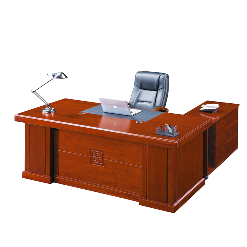 老板桌大班台主管桌总裁桌经理办公桌椅组合简约中式办公桌 班台 1800*900*760mm 套
