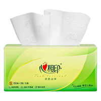 心相印抽纸茶语丝享三层塑装抽取式纸面巾130抽*6包DT15130